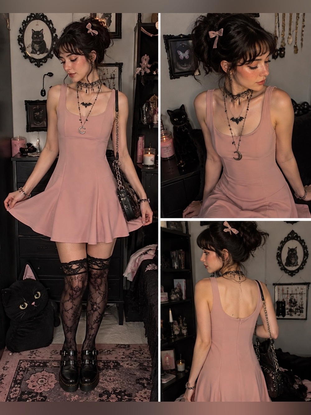 Reformation 2000’s Skater Dress - Soft Rose Fit-and-Flare - RARE FIND! 🥀💖